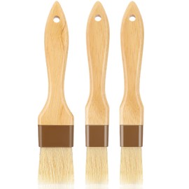 Amaxiu 3 Pieces Pastry Brushes for Baking, Pastry Brush with Boar Bristle and Beech Hardwood Handle Kitchen Oil Brush, Easy Clean Butter Brush, Food and Kitchen Cooking Brush