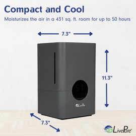 LivePure LP850HUM-G Humidifier, Graphite
