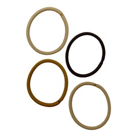 Set of 84 Hair Bobbles Elastic Hair Bands Without Metal Ideal for Ponytails (Beige Brown)