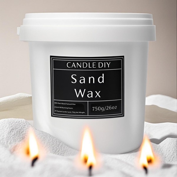YODOOLTLY 26Oz Snow Pearled Candle Wax,Scented DIY Candle Sand Making