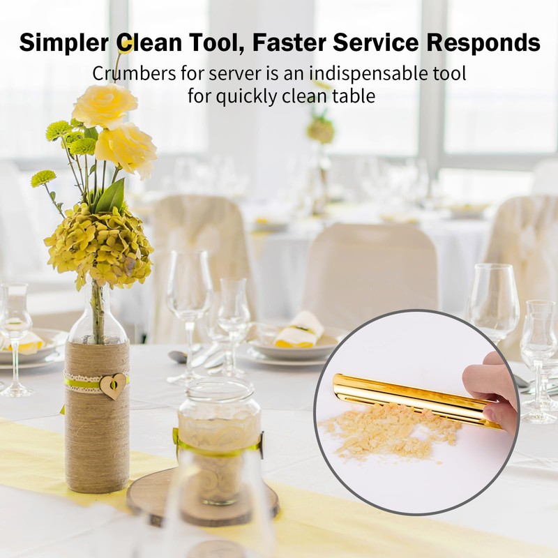 Crumbers for Servers, Restaurant Crumb Sweepers, Crumb Cleaner Curved, Table