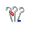 THOMCE Robust Screw Hooks Galvanised Pack of 20 4.5 x