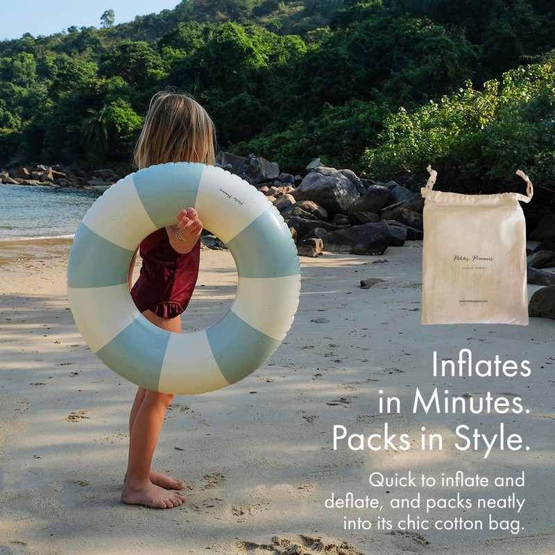 Petites Pommes Striped Pool Float for Kids & Toddlers -