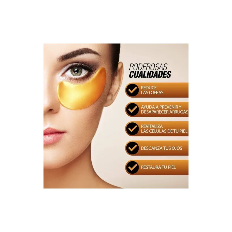 Parches Colágeno Gold Mascarilla Antiojera Arrugas 10 Pares