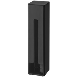 Yamazaki Industries 7840 Magnetic Freestanding Plastic Bag Stocker, Tower, Black, Approx. W 3.1 x D 3.8 x H 12.8 inches (8 x 8 x 32.5 cm)