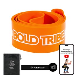 BOLD TRIBE Liga de Resistencia Naranja No. 6 - Banda Elástica de 79-104 kg - Bandas de Resistencia para Ejercicio - Cross Training, Calistenia y Entrenamiento Funcional - Gym en Casa