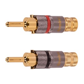 Rembus BS-119 High End Banana Plugs Gold-Plated Pack of 4