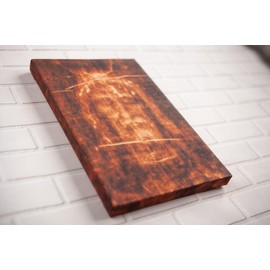 The Shroud of Turin Jesus Christ Face Canvas Print, Gallery Wrapped Print on Canvas, Print Size: 7.8" x 11.8" (20cm x 30cm)