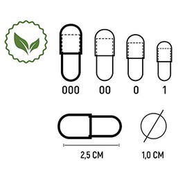 Pack of 1000 HPMC Empty Capsules Size 000 Capsules Are Connected Caps with Large Capacity Transparent Vegetarian for Filling Natural Supplements (Pack of 1000)
