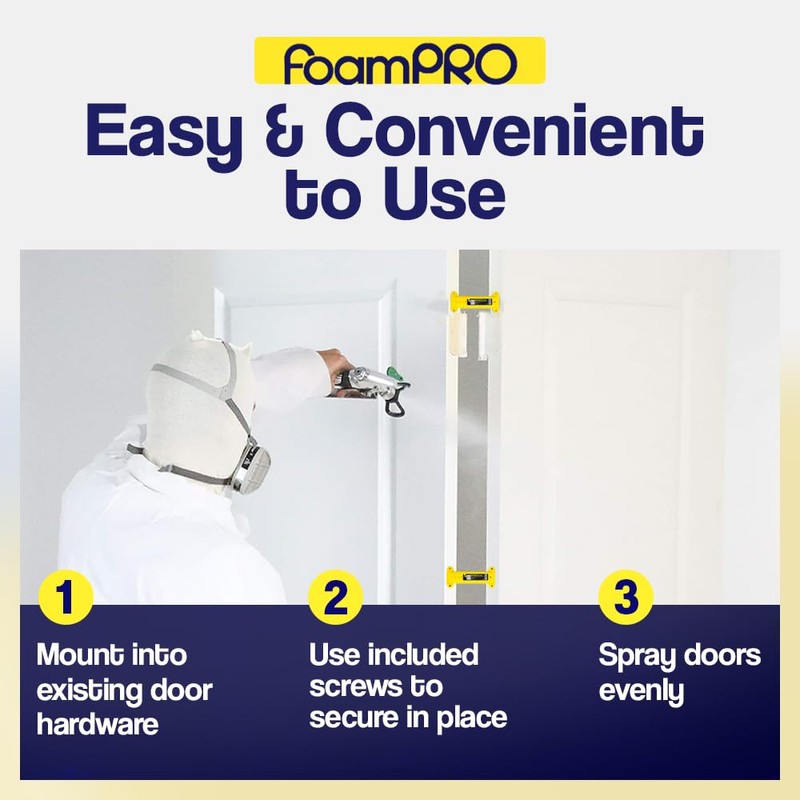 FoamPRO 132 Spray Painting Door Stand with 4 Mounting Screws