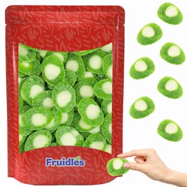 Fruidles Sour Kiwi Slices, Soft Chewy Gummy Candy, Fat-Free (4.4 Pounds (Bulk))