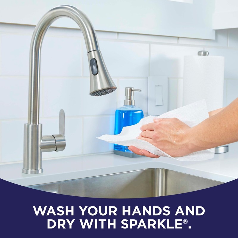 Sparkle Pick-A-Size Paper Towels, 24 Double Rolls (2,640 Sheets Total)