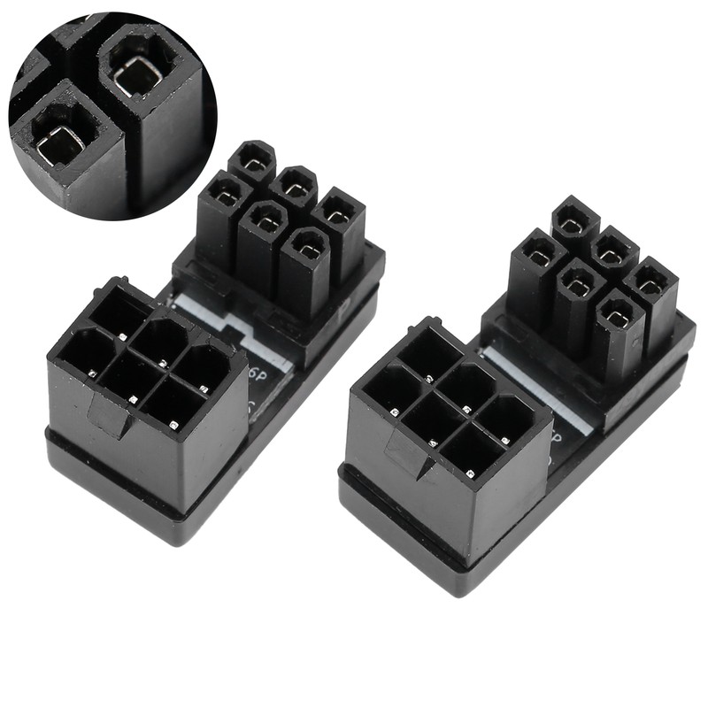 ATX 6Pin Adapter for Desktops Graphics Card Female to Male
