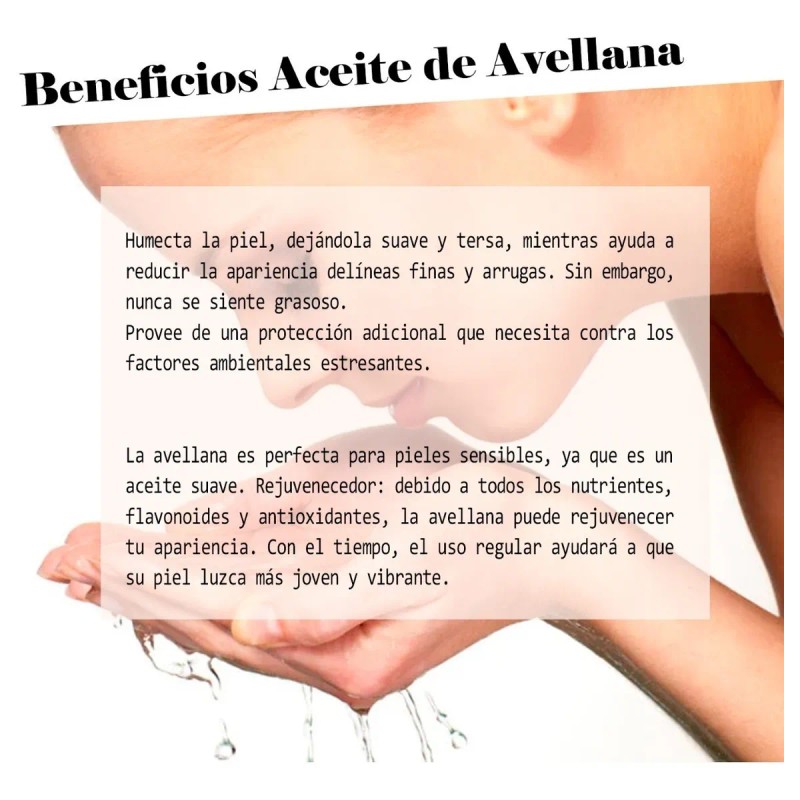 Aceite De Avellana Orgánico 100% Puro Prensado En Frío 50