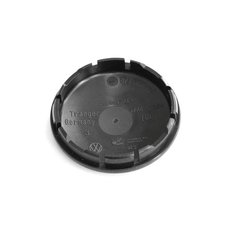 Volkswagen 571601171FOD Hub Cap (1 Piece) Wheel Hub Cover Black