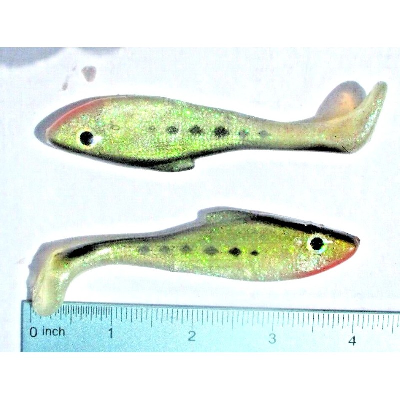 ALL AMERICAN Tournament Quality Soft Plastic Lures 4ct BABY BASS