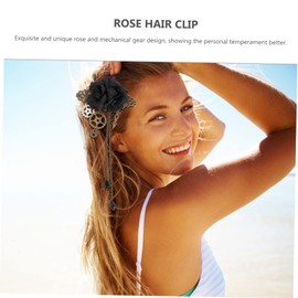 Beavorty 2pcs Punk Mechanical Hairpin Steampunk Accessories Floral Decorations Bridal Hair Accessories Steampunk Hair Accessories Chinese Tassel Hairpin Steampunk Hair Clips Alloy Bride