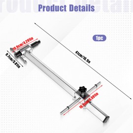 Qulkws Bike Derailleur Hanger Alignment Gauge Tool for 20” to 29” Stainless Steel Bicycle Wheel Repair Maintenance Tool for Mountain Biking Road Cycling Wheels