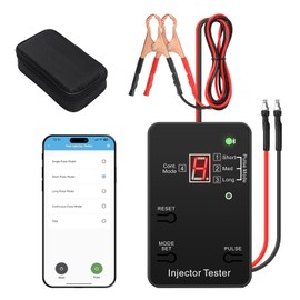 Zuomeng Bluetooth Universal Fuel Injector Tester and Cleaner Kit, 4 Pulse Modes, Bluetooth & APP Control, Compatible with Any Fuel Pressure Tester