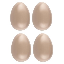 Ideen mit Herz Decorative Eggs, Easter Nest, Spring Decoration, with Hole for Hanging, Craft Idea, DIY, Diameter 5.5 cm, 8 cm High (Light Taupe)