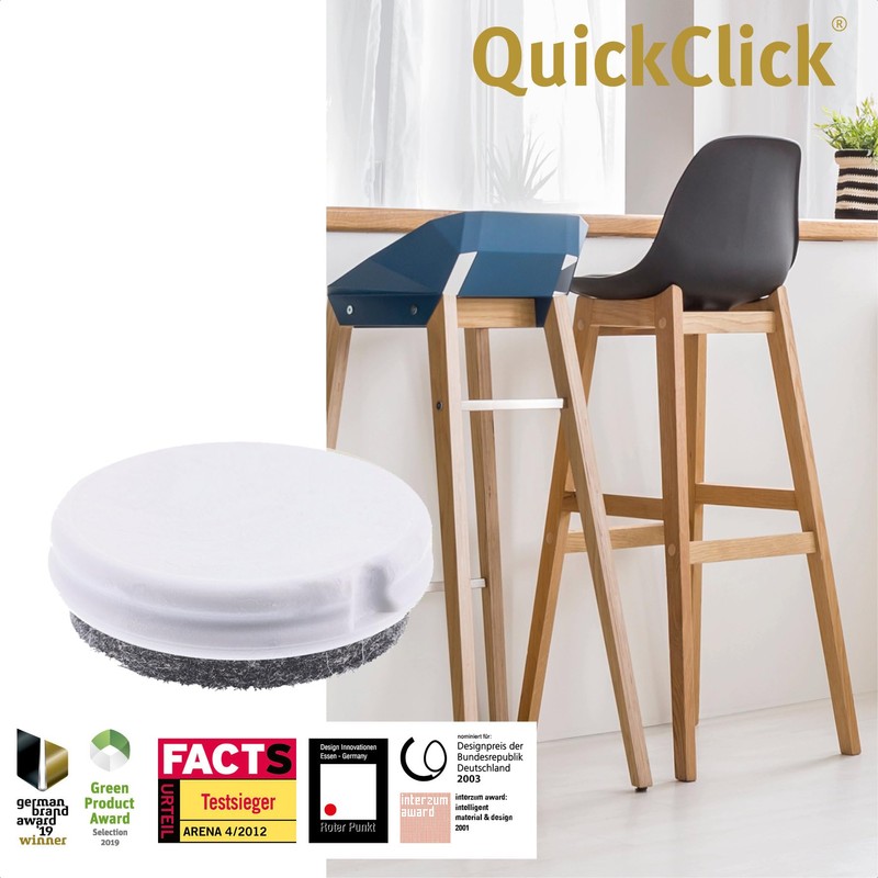 Wagner QuickClick® Furniture Gliders Chair Gliders Reversible Wool Felt +