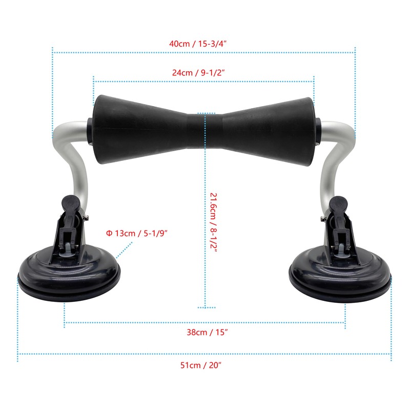 Codinter Kayak Roller, Kayak Loader with Rubber Roller Strong Suction