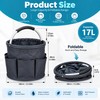 17L Cleaning Caddy for Home Organization – Foldable Oxford Storage