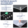 Chunful 4 Pack Clear 16 x 20 Inch Acrylic Wall