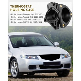 JUWEVAZU 19320-RAA-A01 Engine Coolant Thermostat Housing Case Fit for Honda Civic 2006-2011, Fit for Honda Accord 2003-2010 Element 2003-2011 CR-V 2007-2014