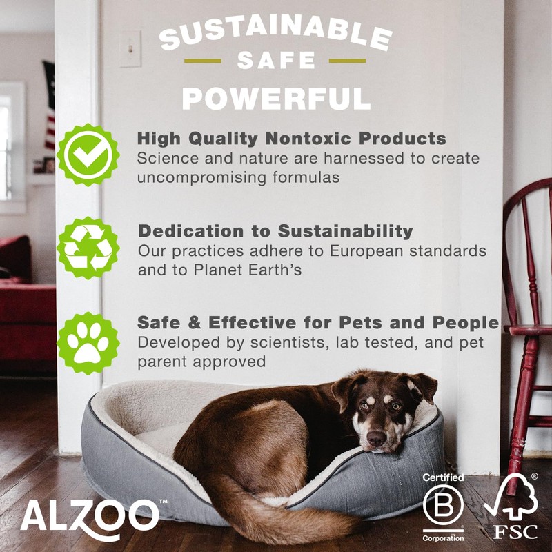 ALZOO Stain & Odor Remover, Quickly Lifts & Dissolves Pet