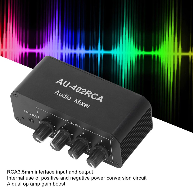 Bidirectional Audio Switcher 4 Way Stereo L R Sound Channel