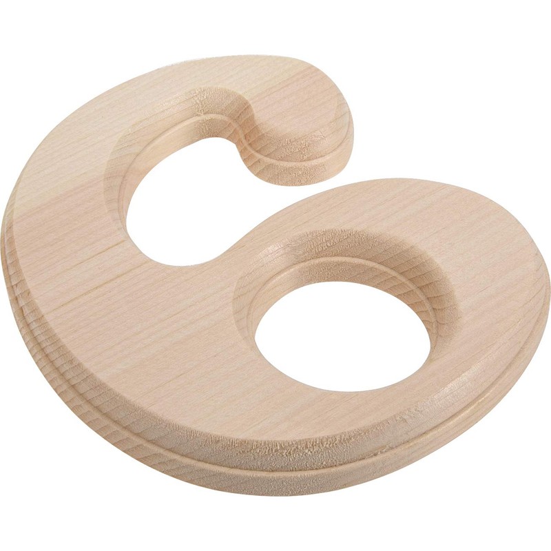 Hillman 847327 Pine House Number 6, 6.5-Inch Wood