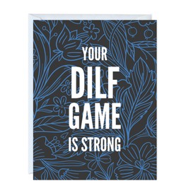 Husband Birthday Card For Father, Husband Him, Naughty Thank you Greeting Card for Parents (DILF Game)
