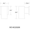 WAC Lighting, Cubix LED Single Up or Down Indoor or