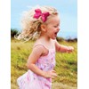 Wee Ones Girls' Easter Embellished Grosgrain Bow with Moonstitch Edge