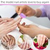 50 piezas de esponja para uñas, mini limas de uñas