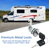 AOTWSEN Cabinet Locks with Keys, Lock for Cabinet,Keyed-Alike Zinc Alloy