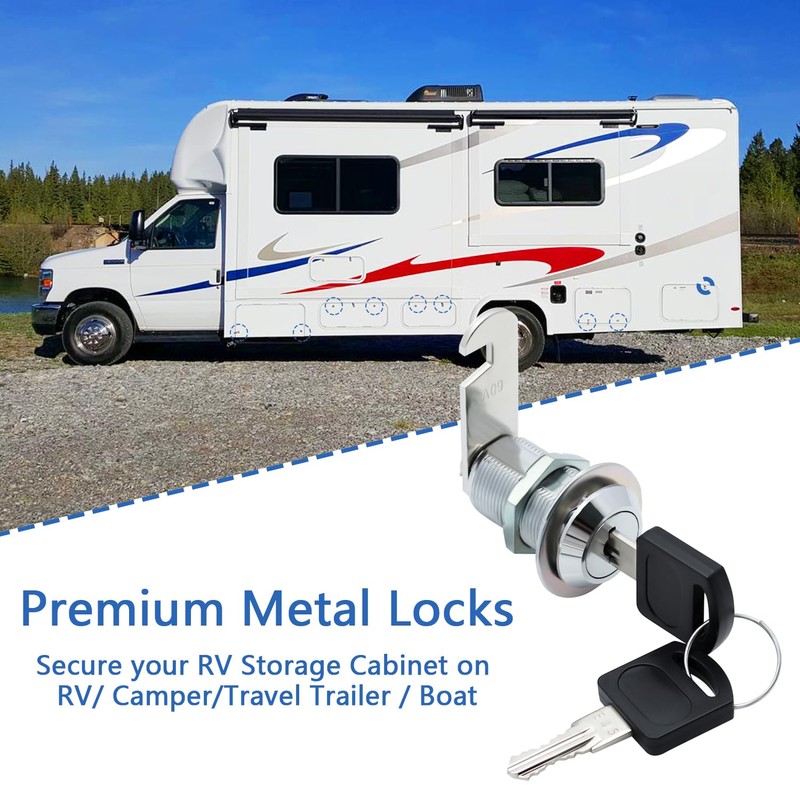 AOTWSEN Cabinet Locks with Keys, Lock for Cabinet,Keyed-Alike Zinc Alloy