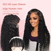 SODLIS 5x5 HD Lace Closure Wigs Human Hair Wear And
