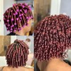 40 Pcs Perm Rods For Short Hair Purple Heatless Curl