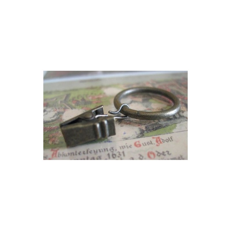Antique Bronze Color Ring Clips Set of 12 for Cafe