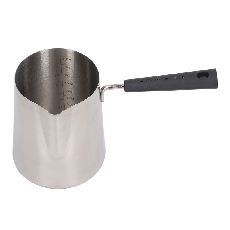 Coffee Milk Frothing Pitcher Cup 304 Stainless Steel Long Handle