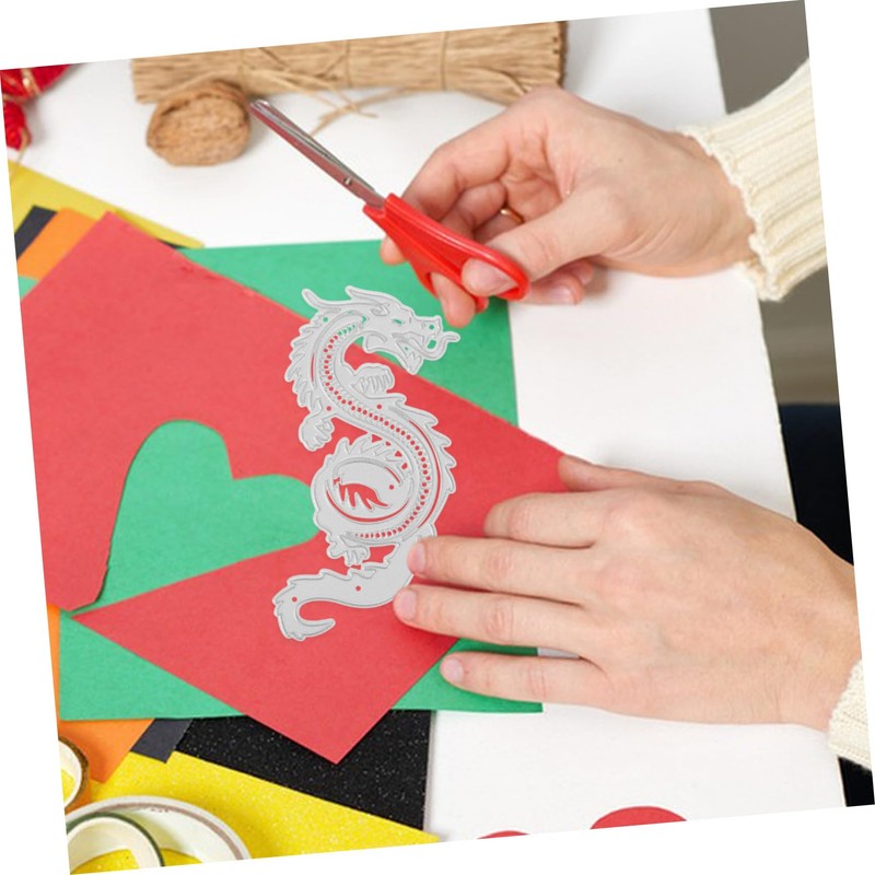 VILLFUL Dragon Metal Cutting Die for Scrapbooking Sturdy DIY Template