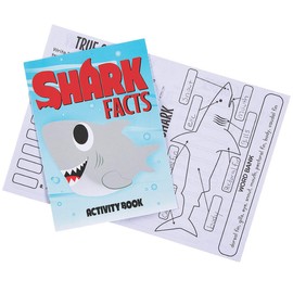 Fun Express Shark Facts Activity Books Party Favors - 12 Pieces