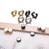Vogem 6 Pairs Magnetic Stud Earrings Clip Earrings Men's Stainless