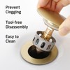 KES Sink Drain without Overflow Anti Clogging Pop Up Drain