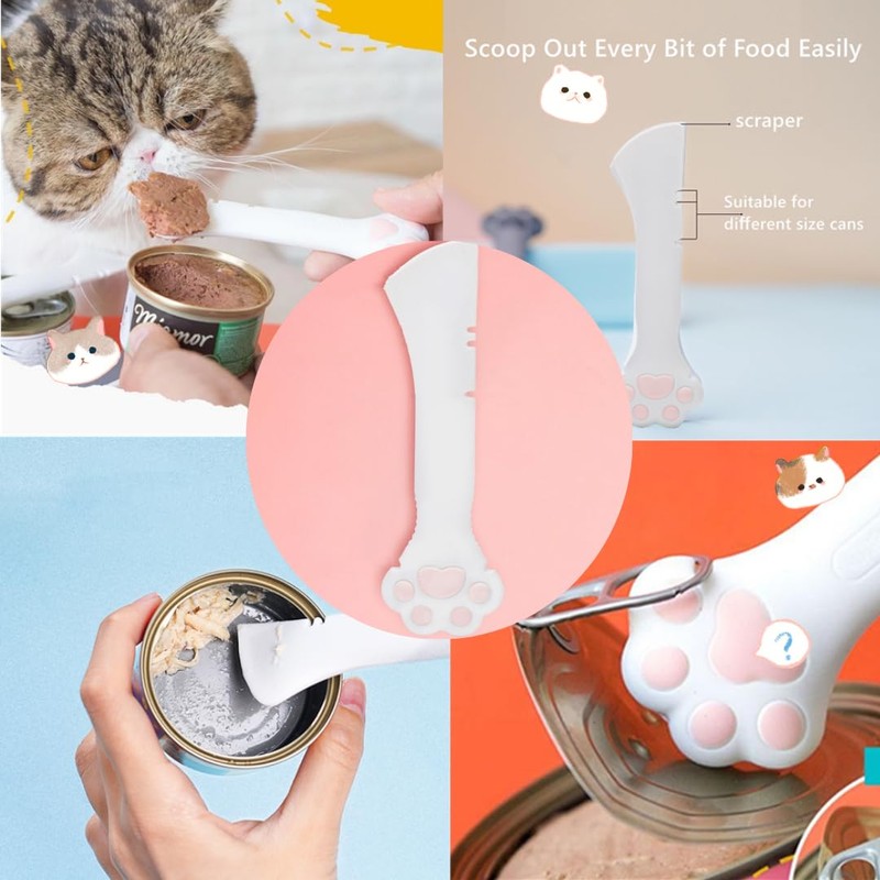 CUITIBI Small Spoon, CUITIBI Cat Wet Food Spoon,Pet Food Scoop,Spatula