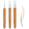 AUGSUN Dreadlock Crochet Hook Tool,Braid Hair Dreadlocks Needle Weaving Crochet