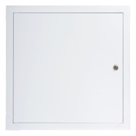 ECOPRO VENT 16" x 16" Lockable White Metal Access Panel. Service Shaft Door Panel with Key. Plumbing, Electricity, Heating, Alarm Wall Access Panel for Drywall. Bathroom Services Access Hole Cover.