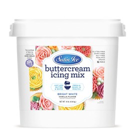 Satin Ice Buttercream Icing Mix, Bright White (10 Pounds)